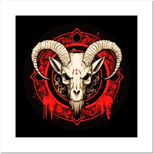 Satanic Skull Serenade Posters and Art